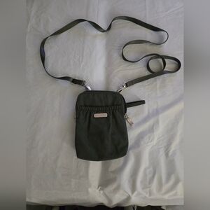 Baggalini Elegant Granite Colored Take Two Bryant Crossbody Bag